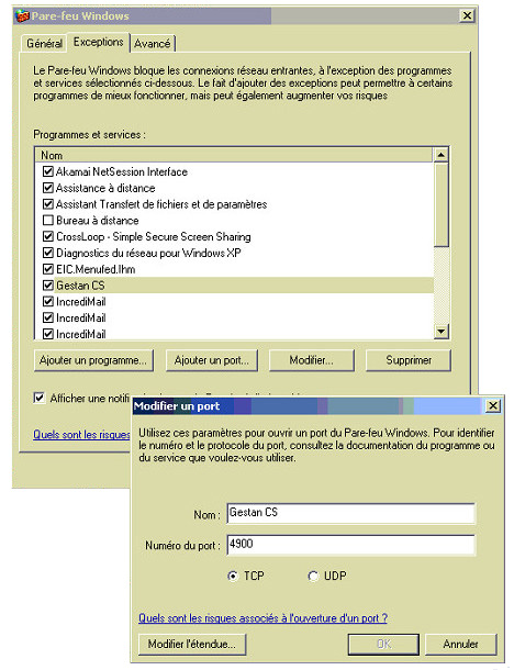 Réglage pare-feu sous Windows 2008 R2